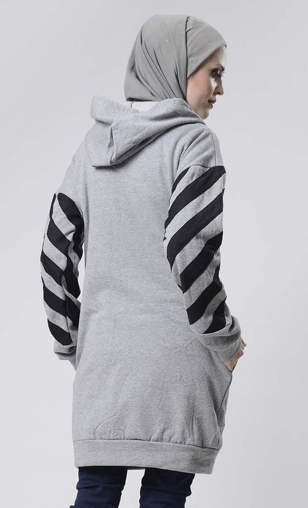 Grey Winter Fleece Everyday Hoodie - Final Sale - EastEssence.com