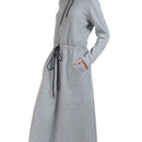 Hoodie style activewear casual abaya dress - EastEssence.com