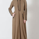 Hoodie style activewear casual abaya dress - EastEssence.com