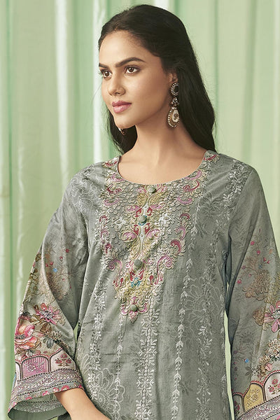 Kameez, Pant & Dupatta set in A - Line Design - EastEssence.com