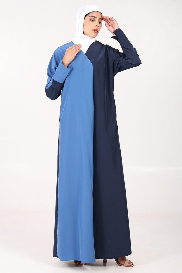Kashibo Fabric Abaya – Overlap Neck, Front Wrap for everyday wear - EastEssence.com
