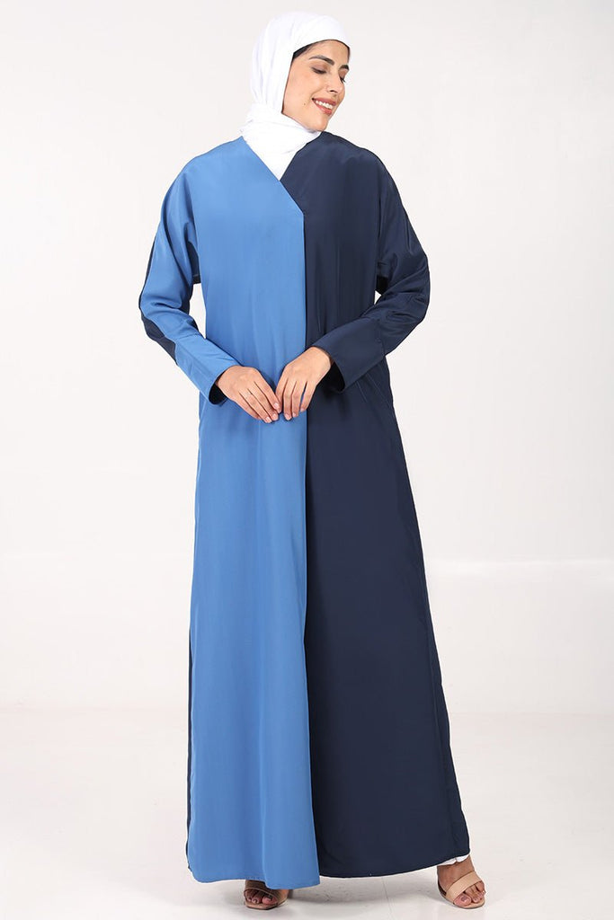 Kashibo Fabric Abaya – Overlap Neck, Front Wrap for everyday wear - EastEssence.com