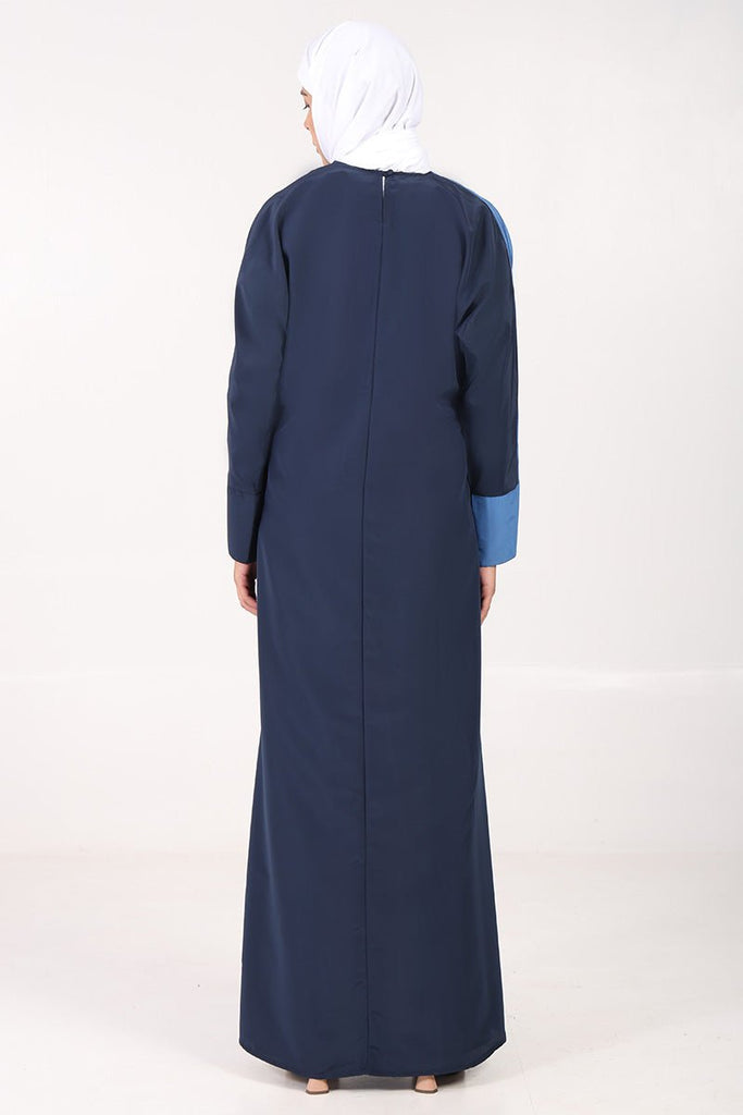 Kashibo Fabric Abaya – Overlap Neck, Front Wrap for everyday wear - EastEssence.com