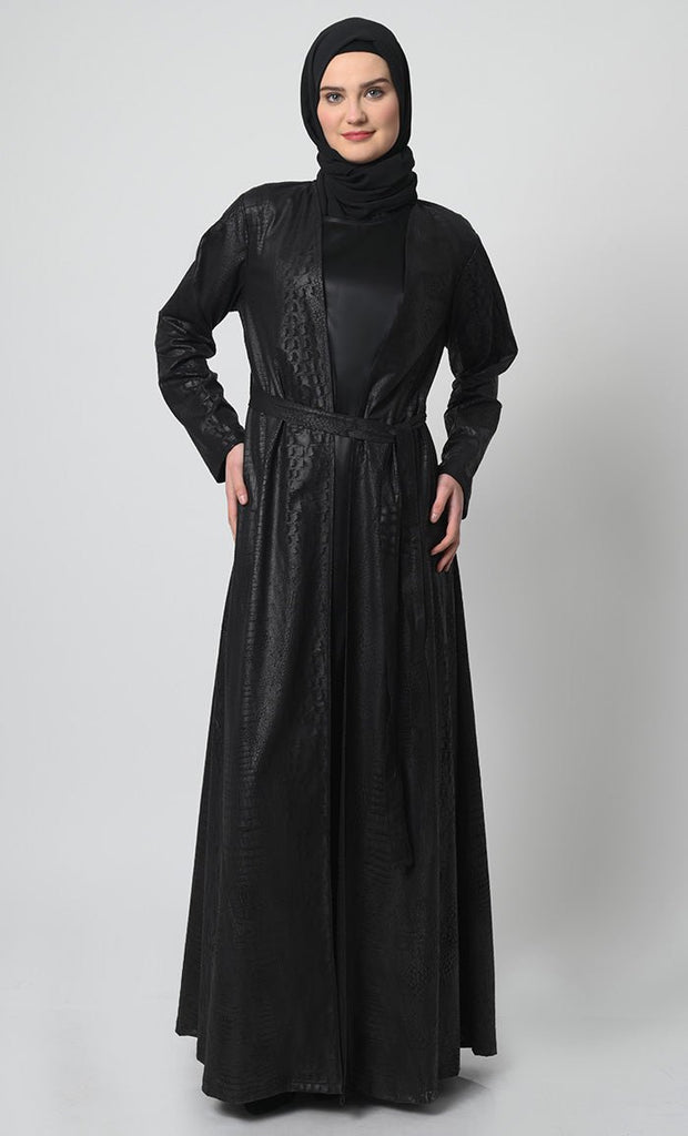 Korean Foil Fabric 2 - Piece Abaya Set - EastEssence.com