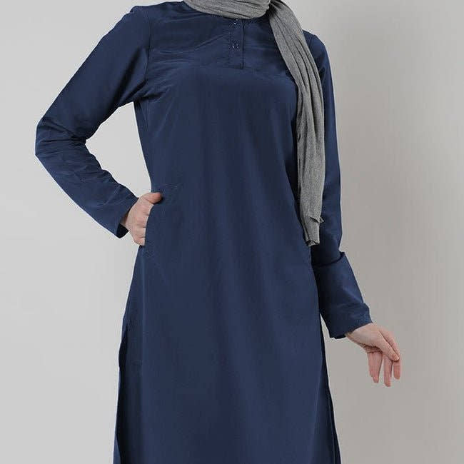 Ladies Uniform Kurti-Navy - EastEssence.com