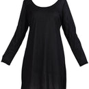 Long Sleeve And Shirt Length Under Dress Slip On Top - EastEssence.com