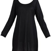 Long Sleeve And Shirt Length Under Dress Slip On Top - EastEssence.com