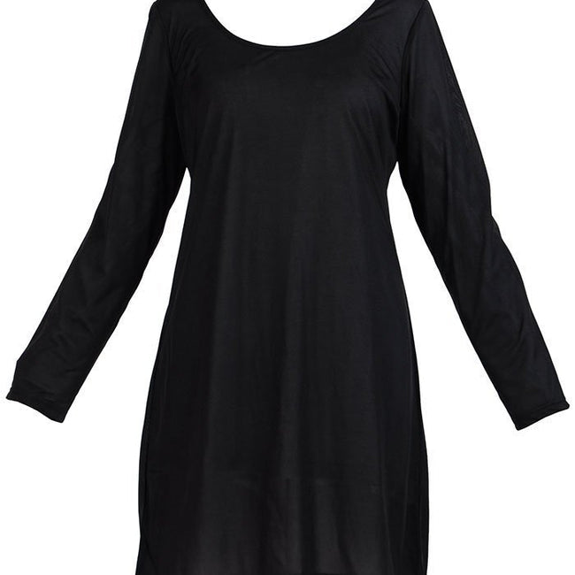 Long Sleeve And Shirt Length Under Dress Slip On Top - EastEssence.com