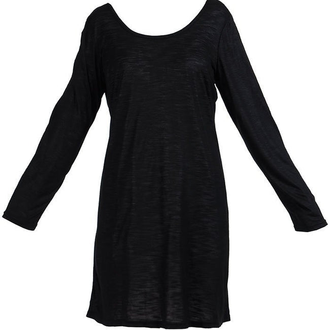 Long Sleeve And Shirt Length Under Dress Slip On Top - EastEssence.com