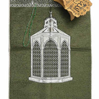 Luxury Islamic Gift Set ·Prayer Rug, Wooden Rehal & Tasbeeh-Green - EastEssence.com