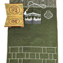 Luxury Islamic Gift Set ·Prayer Rug, Wooden Rehal & Tasbeeh-Green - EastEssence.com