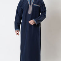Malik Mens Moroccan Embroidered Thobe - EastEssence.com