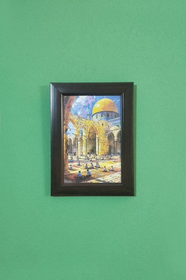 MasjidAqsa Minimalist modern Islamic canvas wall decor 4*6in - EastEssence.com