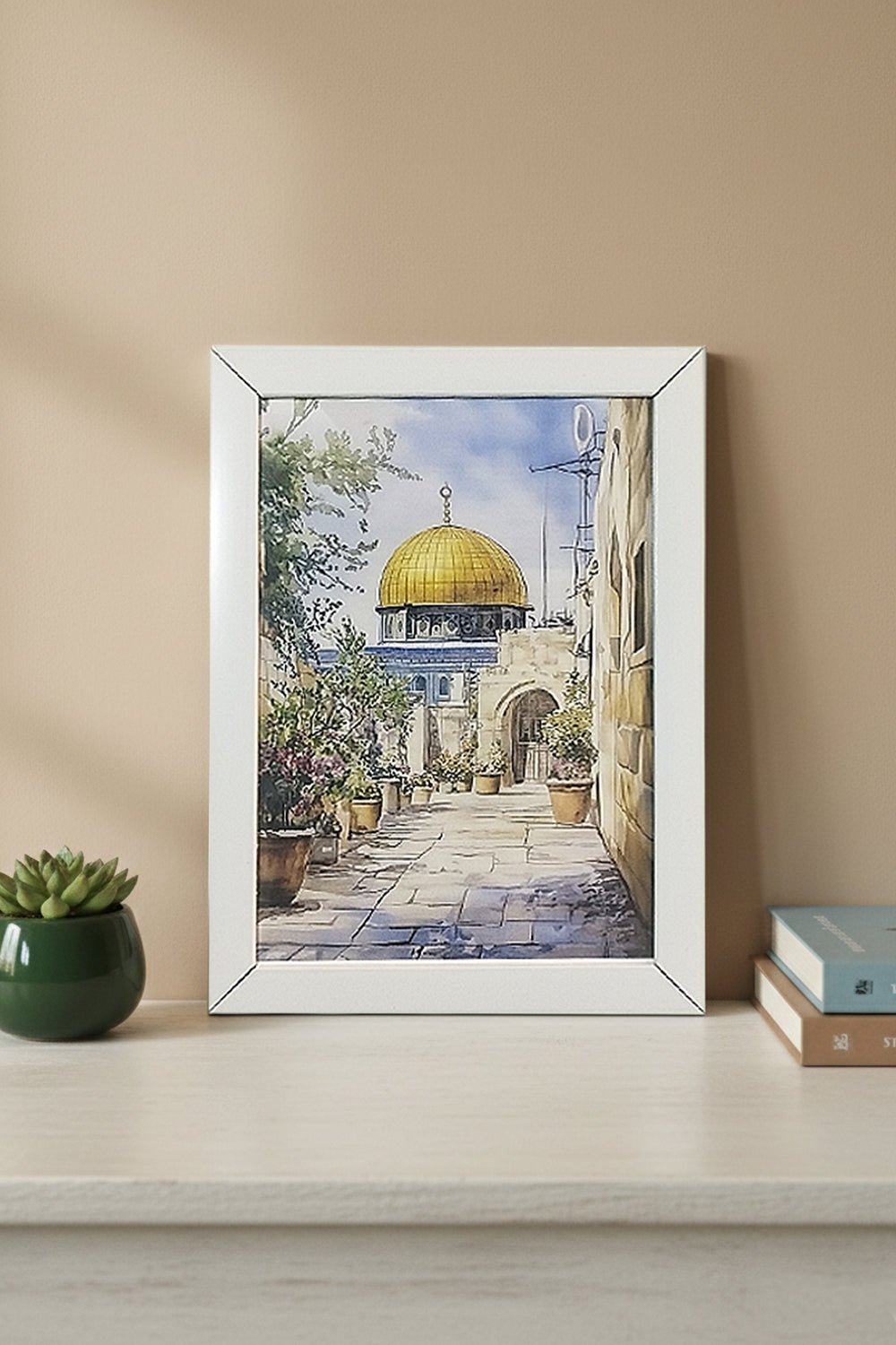MasjidAqsa Minimalist modern Islamic canvas wall decor 8*11in - EastEssence.com