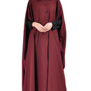 Maternity Cape Jilbab Dress – Kashibo Fabric, Front Button Down - EastEssence.com
