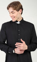 Men?? Cotton Twill Thobe/Jubba with Convertible Collar & Cuffs - EastEssence.com