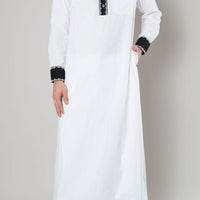 Men's Embroidered West Thobe - EastEssence.com