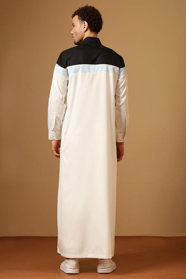 Men’s Poly Cotton Sports Thobe with Collared Neck & Side Pockets - EastEssence.com