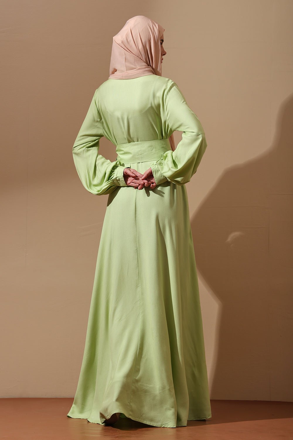 mint green dress with sleeves Mint Green V-Neck Long Sleeve Dress PinkBlush