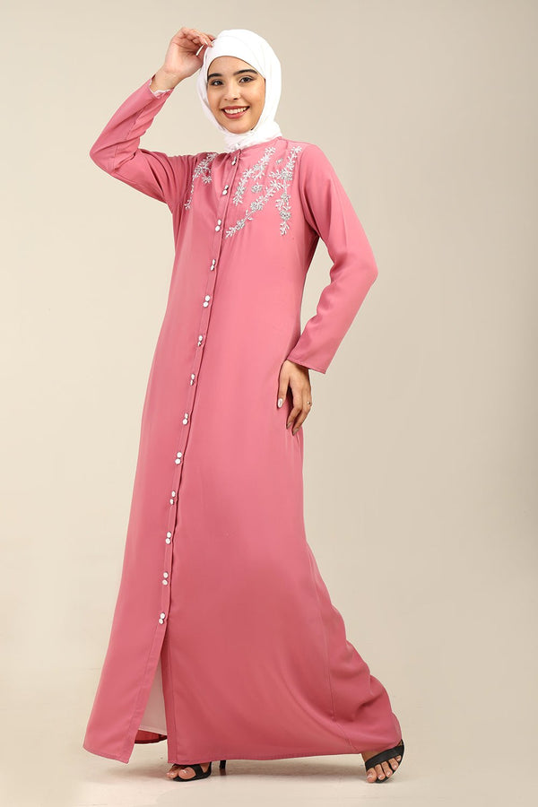 Modest A - Line Nida Abaya with Front Opening - EastEssence.com