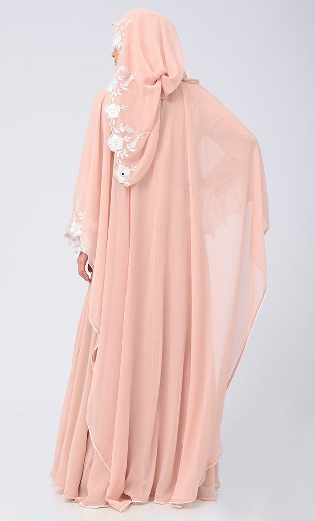 Modest Beautiful Sand Embroidered Prayer Dress - Final Sale - EastEssence.com