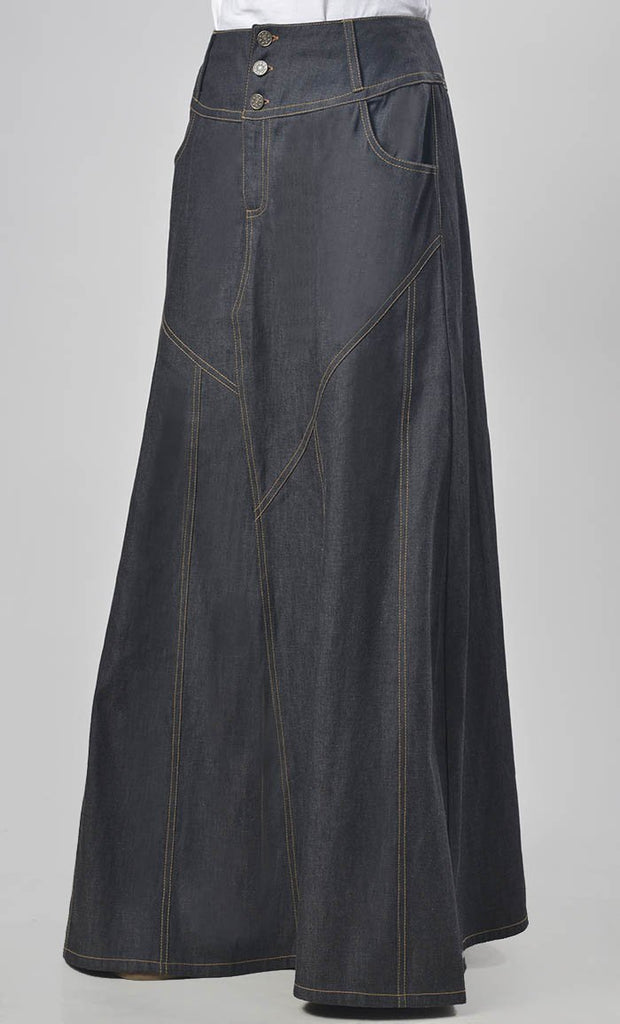 Modest Denim Everyday Wear Skirt - Final Sale - EastEssence.com