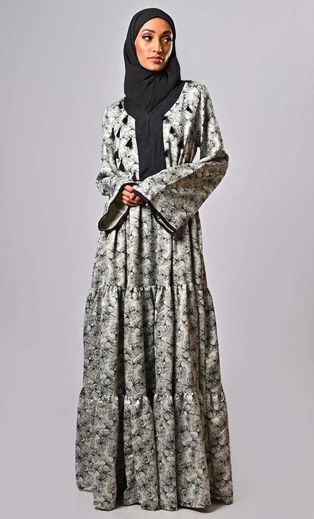 Modest Islamic Blossom Breeze Abaya - Final Sale - EastEssence.com