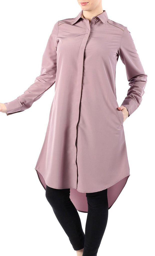 Modest kashibo Shirt Dress Tunic - Final Sale - EastEssence.com