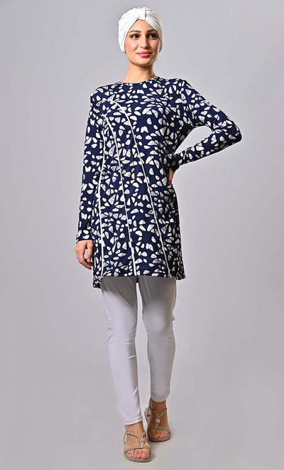 Modest Light Weight Printed Swim Wear (3Pc Set) - Final Sale - EastEssence.com