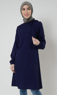 Navy Bow Tie Tunic - Grade 5 to Grade 8 - EastEssence.com