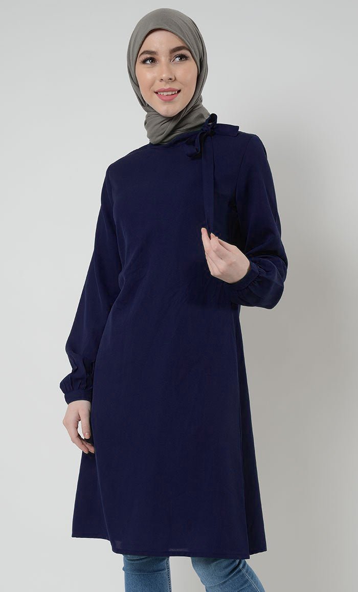 Navy Bow Tie Tunic - Grade 5 to Grade 8 - EastEssence.com