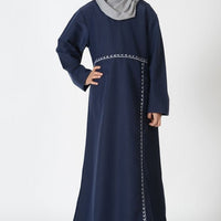 Navy Uniform Abaya - Women Sizes - EastEssence.com
