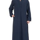 Navy V notch Kashibo Thobe - EastEssence.com