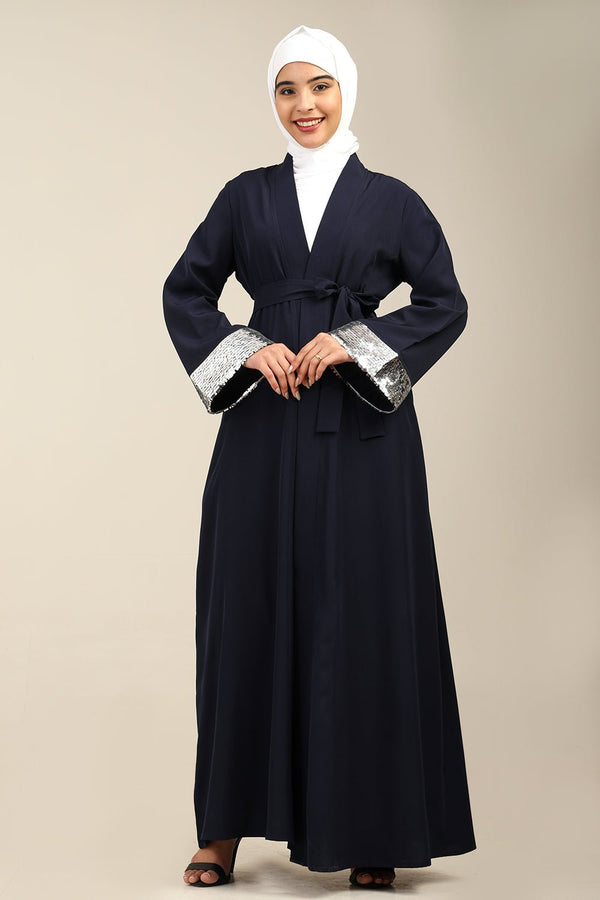Nida A - Line Shrug with Separate Inner Lining & Belt - EastEssence.com