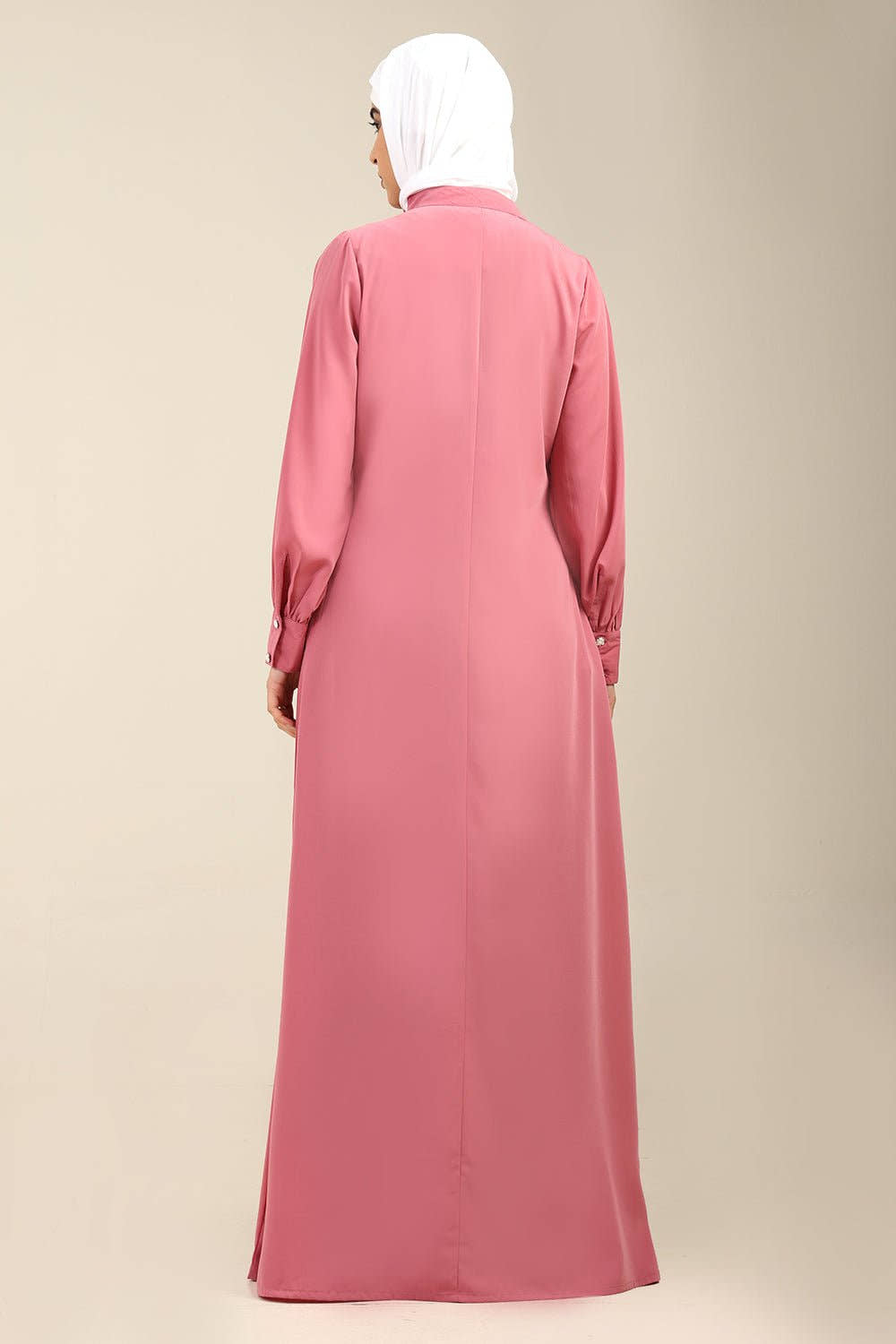 Nida Fabric Maternity Abaya with side buttons opening - EastEssence.com