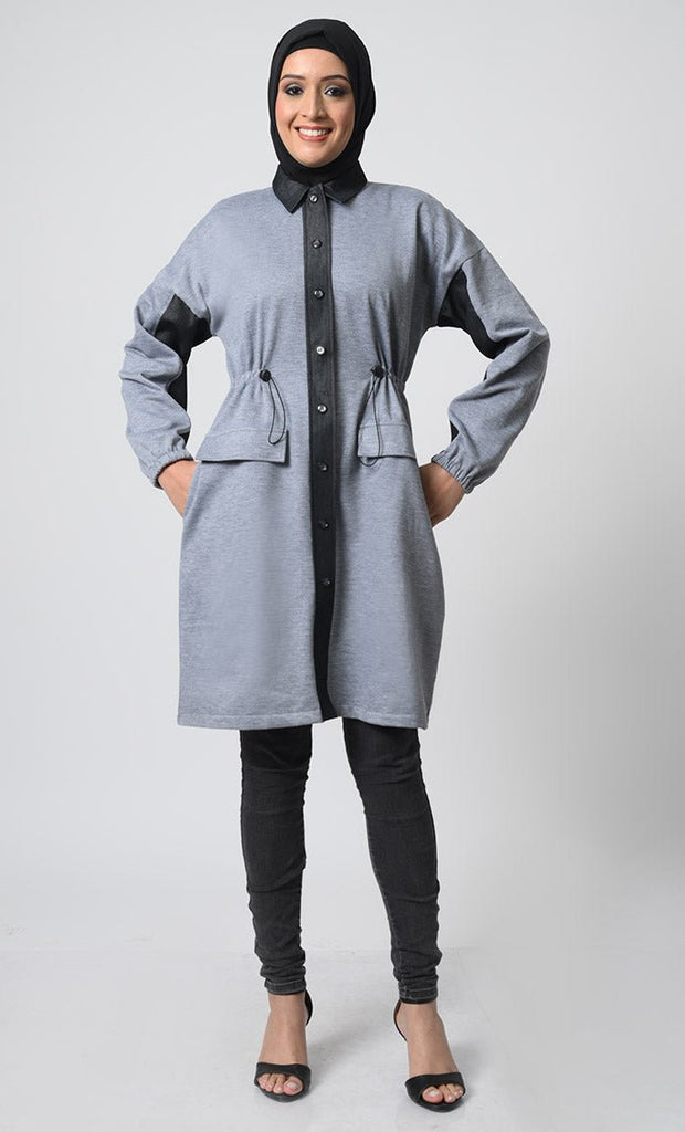 Polyester Fleece Tunic for winters - EastEssence.com