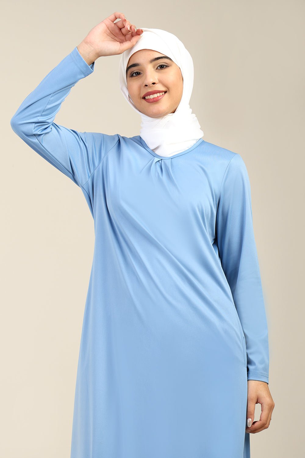 Polyknit A - Line Full Sleeve Uniform Abaya - EastEssence.com