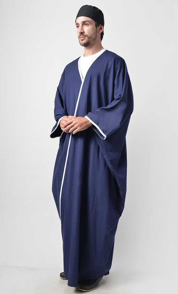 Prayer Wrap Around Neck Detail Thawb - Final Sale - EastEssence.com