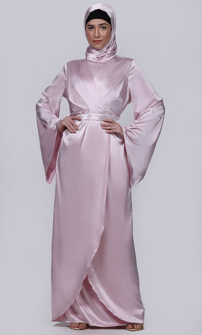 Ramadan Special Amazing Tulip Style Overlaped Abaya - Final Sale - EastEssence.com