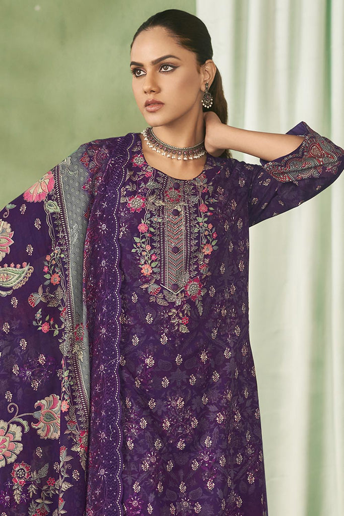 Round Neck 3/4th Sleeve Kurta Suit set for Women - EastEssence.com