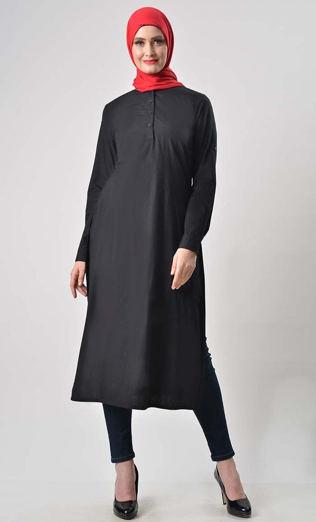 Simple everyday cotton tunic - Final Sale - EastEssence.com