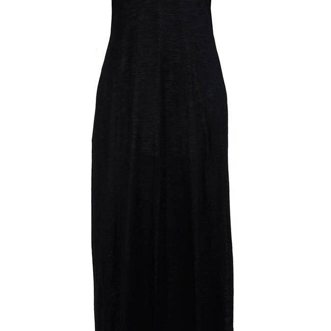 Sleeveless Viscose Knitted Inner Lining Slip Dress - EastEssence.com