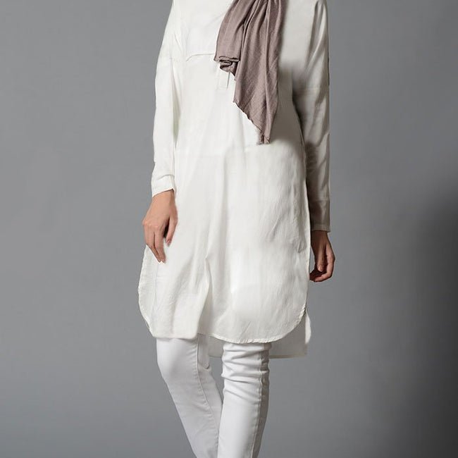 Solid Cotton Everyday Tunic - EastEssence.com