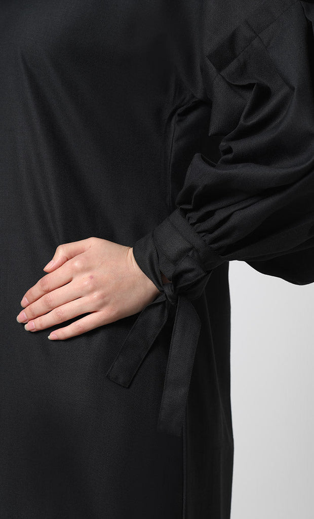 Straight Style Abaya – Polyester Poplin, Dual Pockets - EastEssence.com