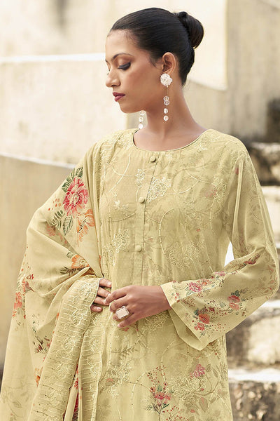 Stylish Organza Printed Kurta Pant Dupatta Set - EastEssence.com
