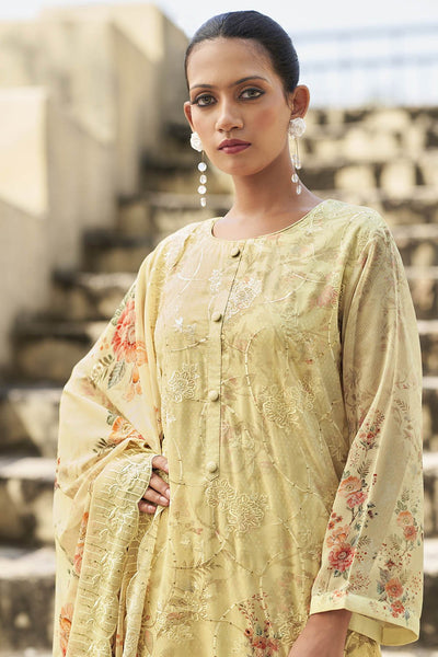 Stylish Organza Printed Kurta Pant Dupatta Set - EastEssence.com