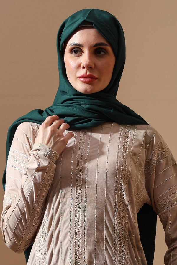 Tie - dye Champagne Glow Embellished tunic - EastEssence.com