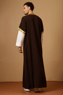 Traditional Arabic Bisht Set with Drawstring Tie - EastEssence.com
