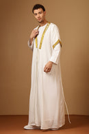 Traditional Arabic half sleeves Bisht Set with Drawstring Tie - EastEssence.com