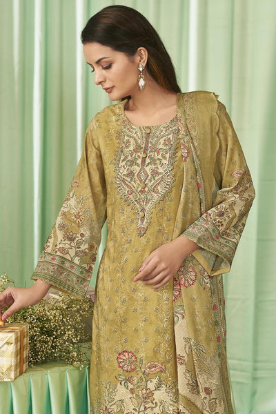 Trendy Printed Cotton Kameez Set with Dupatta for Women - EastEssence.com